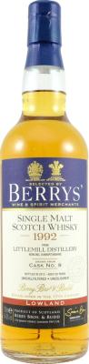 Littlemill 1992 BR Berrys #13 53.2% 700ml