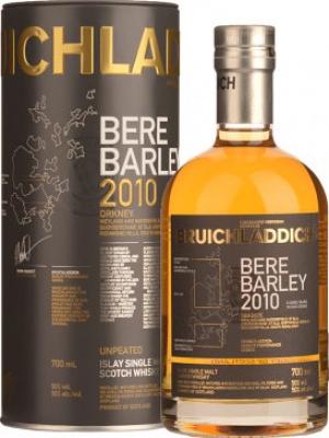 Bruichladdich 2010 Bere Barley 8yo American oak casks 50% 700ml