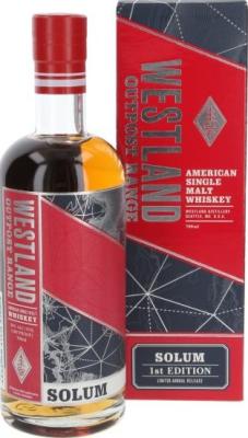 Westland Solum 1st Edition Outpost Range New American Oak and 1st Fill Ex-bourbon 50% 700ml