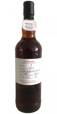 Springbank 2002 Duty Paid Sample For Trade Purposes Only Fresh Sherry Hogshead Rotation 879 56.6% 700ml