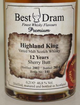 Highland King 2002 BD Sherry Butt 46.8% 200ml