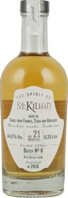 St. Kilian 2016 The Spirit of ST. Kilian Batch #6 44.9% 350ml