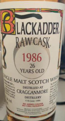 Cragganmore 1986 BA #1494 57% 700ml