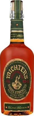 Michter's US 1 Barrel Strength Rye Limited Release New Charred American White Oak 21B460 54% 750ml