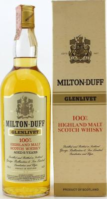 Miltonduff 5yo 100% Highland Malt Scotch Whisky George Ballantine & Son Limited 40% 750ml