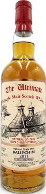 Ballechin 2011 vW The Ultimate Cask Strength 2nd fill sherry butt 60% 700ml