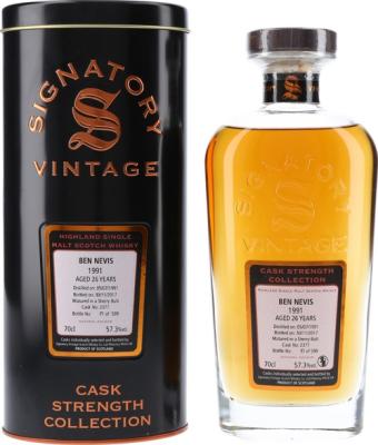 Ben Nevis 1991 SV Cask Strength Collection Sherry Butt #2377 57.3% 700ml