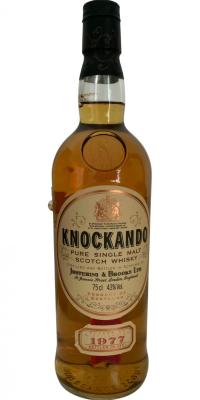 Knockando 1977 by Justerini & Brooks Ltd 43% 1000ml