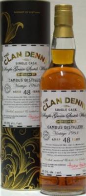 Cambus 1963 HH The Clan Denny Bourbon Barrel 49.5% 700ml