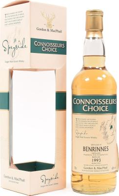 Benrinnes 1993 GM Connoisseurs Choice Refill Sherry Hogshead 43% 700ml
