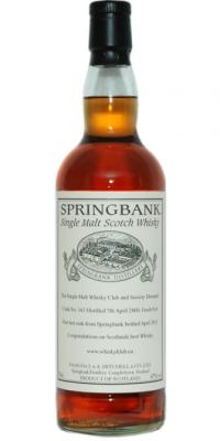 Springbank 2000 Private Bottling Fresh Port Cask #163 47% 700ml