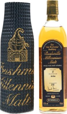 Bushmills 1975 Millennium Malt Cask no.317 Selected for John Dobson 43% 700ml