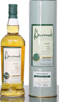 Benromach 2002 Cask Strength 1st Fill Bourbon Barrels 32 34 59.9% 700ml