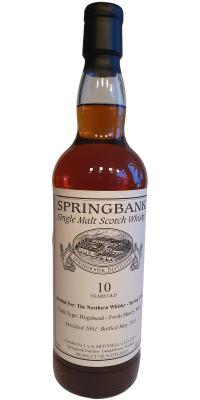 Springbank 2001 Private Bottling Fresh Sherry Hogshead The Northern Whisky Spring Club 46% 700ml