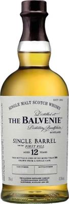 Balvenie 12yo Single Barrel 1st fill bourbon 47.8% 700ml