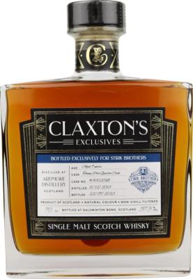 Ardmore 2013 Cl Claxton's Exclusives 1st Fill Tawny Port Quarter Cask Stirk Brothers exclusively 57.5% 700ml