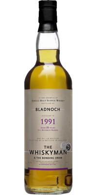 Bladnoch 1991 TWhm Bourbon Barrel the Whiskyman & the Bonding Dram 52.9% 700ml