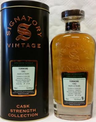 Tormore 1992 SV Cask Strength Collection Bourbon Barrels 5690 + 5691 53% 700ml