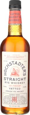 Hochstadter's 4yo Vatted Straight Rye Whisky New American Oak Barrels 50% 750ml