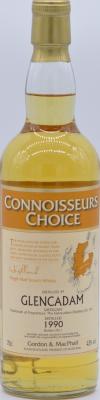 Glencadam 1990 GM Connoisseurs Choice 1st Fill Bourbon Barrels 43% 700ml