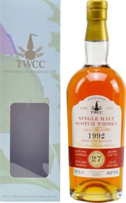 Allt-A-Bhainne 1992 TWCC Bourbon #1800472 49.2% 700ml