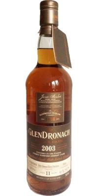 Glendronach 2003 Single Cask Pedro Ximenez Sherry Puncheon Finish 5693 Taiwan Exclusive 54.6% 700ml