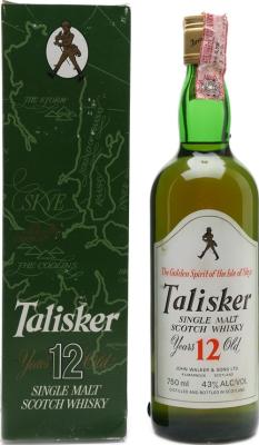 Talisker 12yo old label The Golden Spirit of the Isle of Skye 43% 750ml