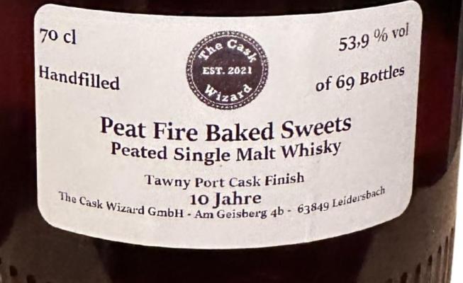 The Cask Wizard 10yo TCaWi Peat Fire Baked Sweets Tawny Port Finish 53.9% 700ml