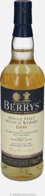 Blair Athol 1998 BR Berrys #2747 46% 700ml