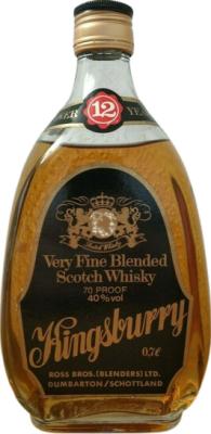 Kingsburry 12yo Very Fine Blended Scotch Whisky Parco GmbH 40% 700ml