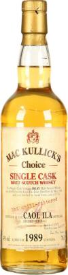 Caol Ila 1989 McC Mac Kullick's Choice Single Cask William Peel Family Blenders 43% 700ml