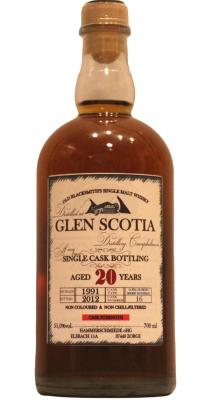 Glen Scotia 20yo HS Ye Olde Blacksmith's Malt Whisky Collection Oloroso Sherry Hogshead 16 51% 700ml
