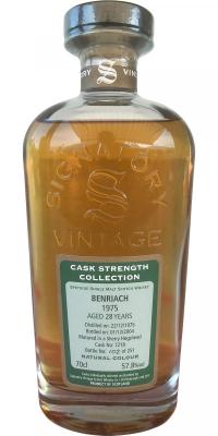 BenRiach 1975 SV Cask Strength Collection Sherry Hogshead #7218 57.8% 700ml