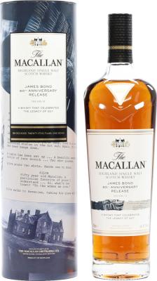 Macallan Decade VI James Bond 60th Anniversary Release 43.7% 700ml