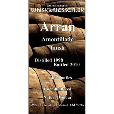 Arran 1998 Wm.dk Amontillado Finish 58.1% 700ml