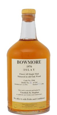 Bowmore 1976 #3546 Vinothek St. Stephan 53.6% 700ml
