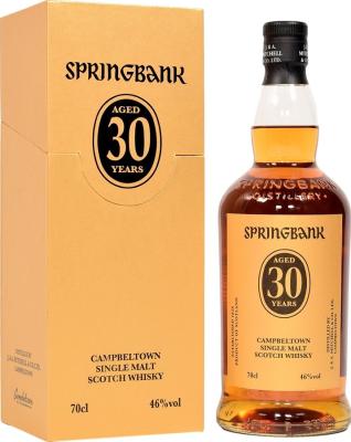 Springbank 30yo Limited Release Bourbon Sherry 46% 700ml