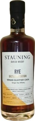 Stauning 2019 Distillers Edition Rye Virgin Quarter Cask 54.6% 350ml