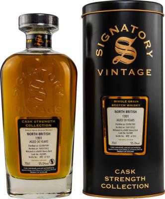 North British 1991 SV Refill Sherry Butt 55% 700ml