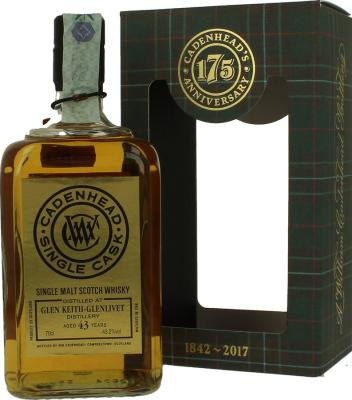 Glen Keith 1973 CA Single Cask Bourbon Hogshead 43.2% 700ml