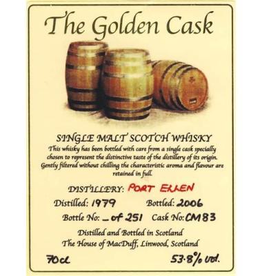 Port Ellen 1979 HMcD The Golden Cask CM83 53.8% 700ml