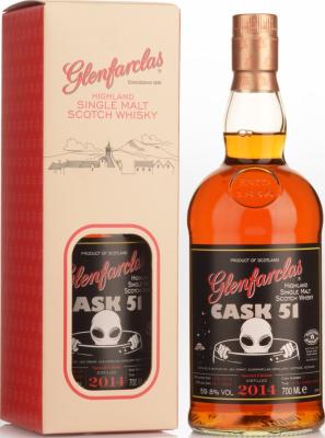 Glenfarclas 2014 Cask Strength 1st-Fill Sherry Hogshead Nicks Wine Merchants 59.8% 700ml