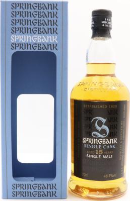 Springbank 15yo Single Cask Refill Bourbon Barrel 10th Anniversary of The Nectar 48.7% 700ml