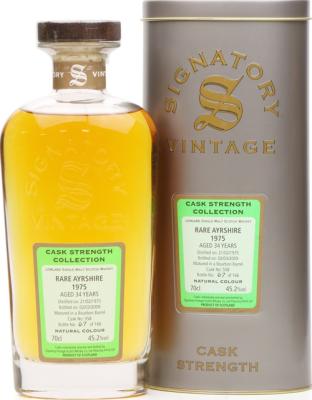 Ayrshire 1975 Rare SV Cask Strength Collection Bourbon Barrel #558 45.2% 700ml