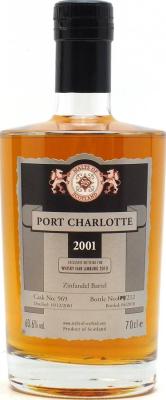 Port Charlotte 2001 MoS Whisky Fair Limburg 2010 Zinfandel Barrel #969 60.6% 700ml