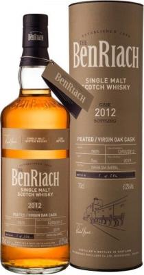BenRiach 2012 Single Cask Bottling Batch 16 7yo Virgin Oak Barrel #7825 61.2% 700ml