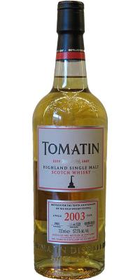 Tomatin 2003 Bourbon Cask #1901 57.5% 700ml