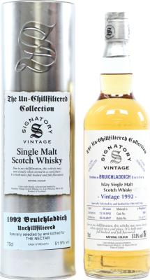 Bruichladdich 1992 SV The Un-Chillfiltered Collection Cask Strength #3088 51.9% 700ml