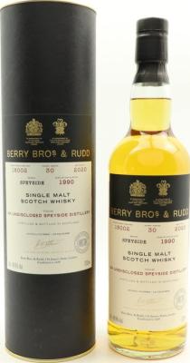 An Undisclosed Speyside Distillery 1990 BR Sherry 48.9% 700ml