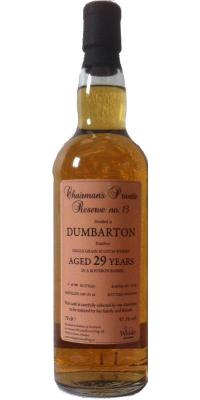 Dumbarton 1987 SWf Chairman's Private Reserve #13 Bourbon Barrel #25236 57.1% 700ml